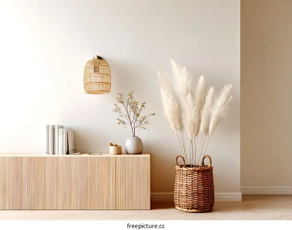 Modern Minimalist Beige Living Room Design