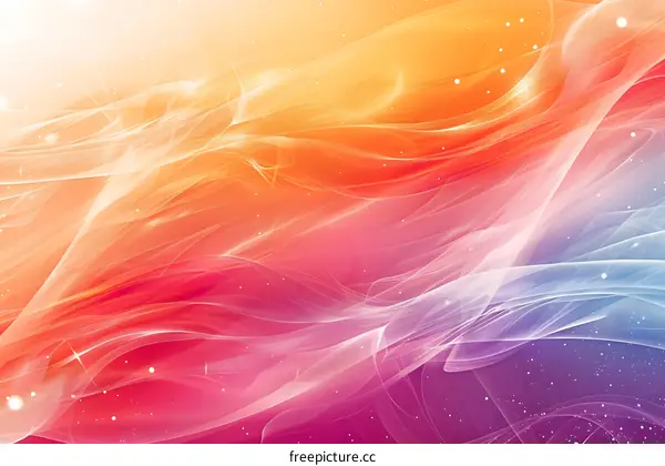 Abstract Colorful Waves Background