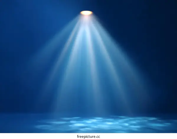 Spotlight on Stage Background Illustration