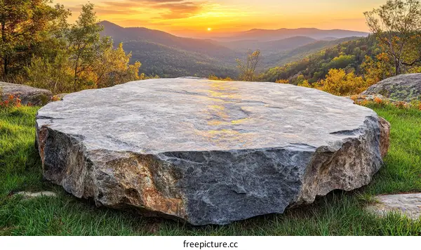 Granite Rock Formation at Sunset Overlook