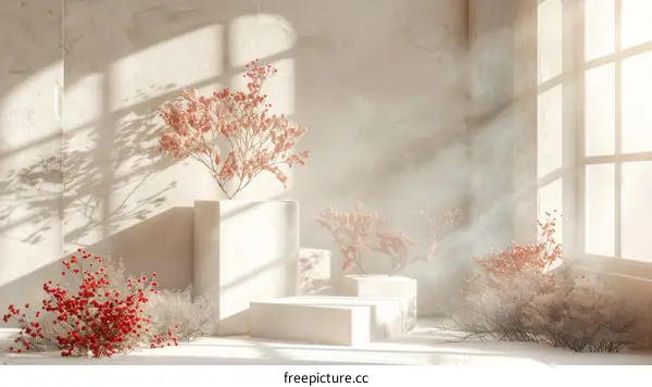 Elegant Minimalist Floral Still Life Display