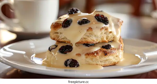 Raisin Scones with Cream: A Delicious English Treat