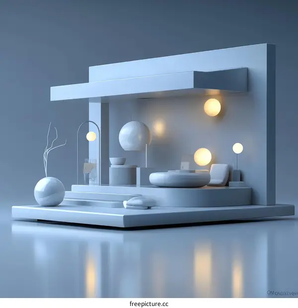 Abstract Minimalist Interior Design