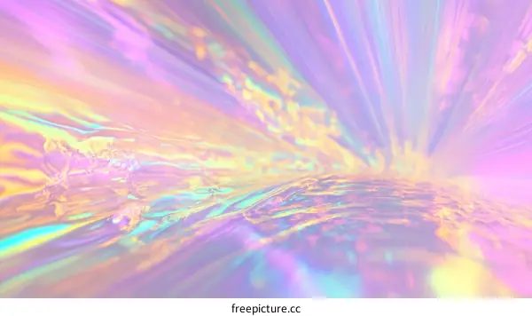 Abstract Pastel Holographic Background