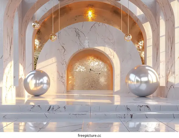 Modern Architectural Interior Design Illustration