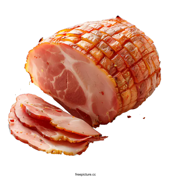 [Transparent Background PNG]A delicious ham?, ready to be served