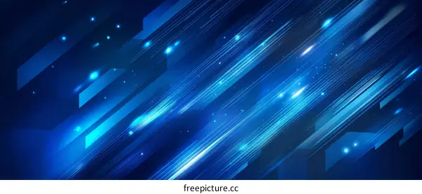 Abstract Blue Technology Background Design