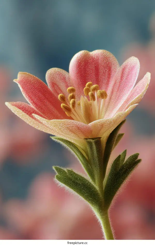 Close-up of a Delicate Pink Flower