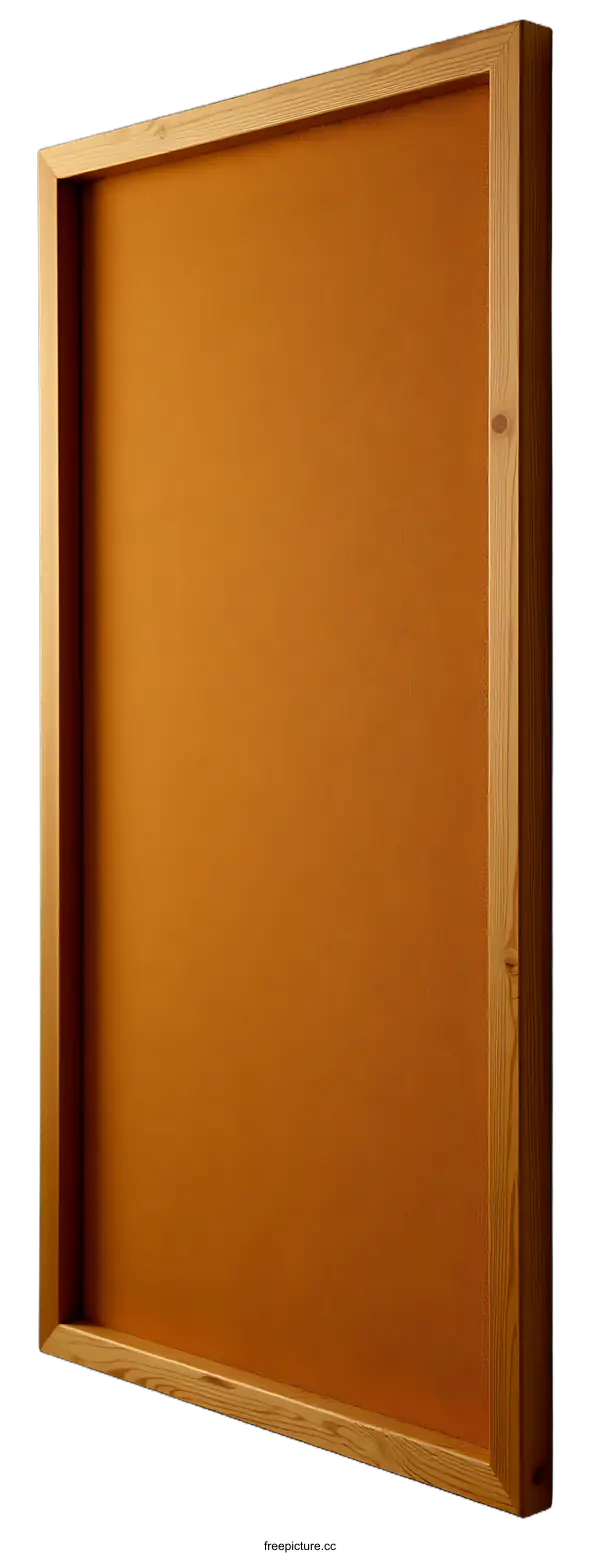[Transparent Background PNG]Wooden Framed Corkboard Display