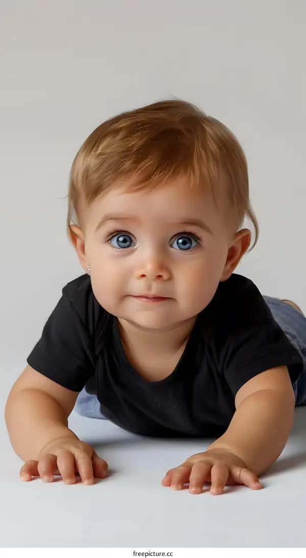 Baby Lying on Stomach