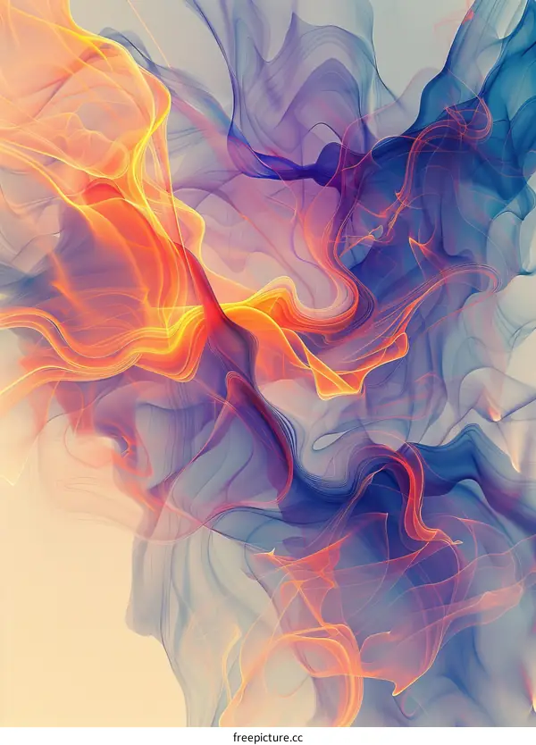 Colorful Digital Abstract Painting