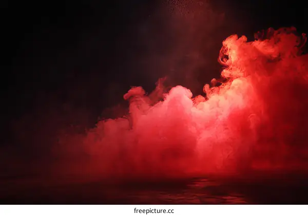 Red Smoke Abstract Background