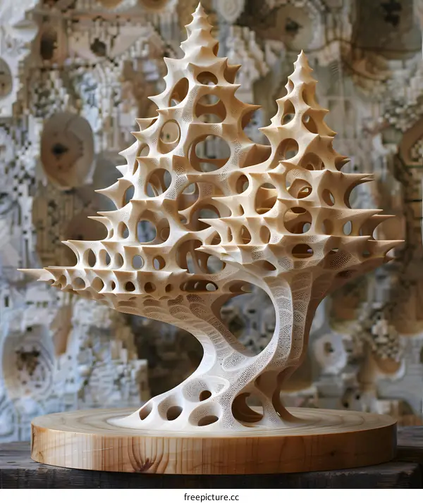 fractal tree sculpture