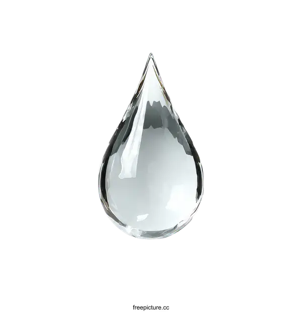 [Transparent Background PNG]Water Drop Illustration in Abstract Design