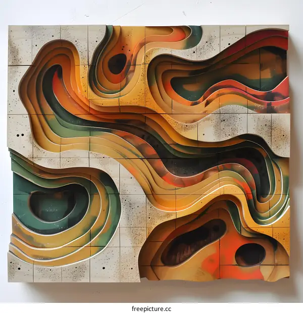 Abstract Wooden Wall Art