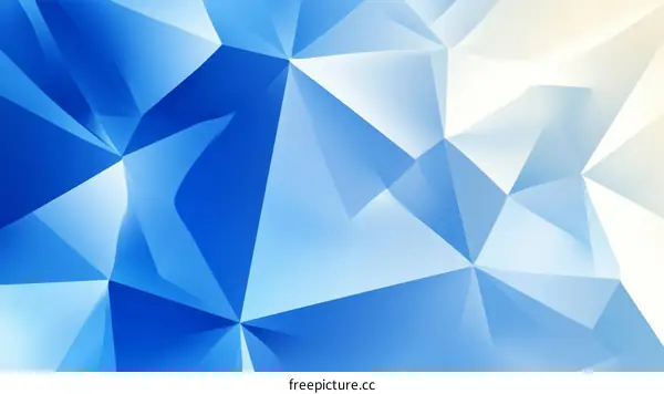 Abstract Geometric Blue and White Polygonal Background Design