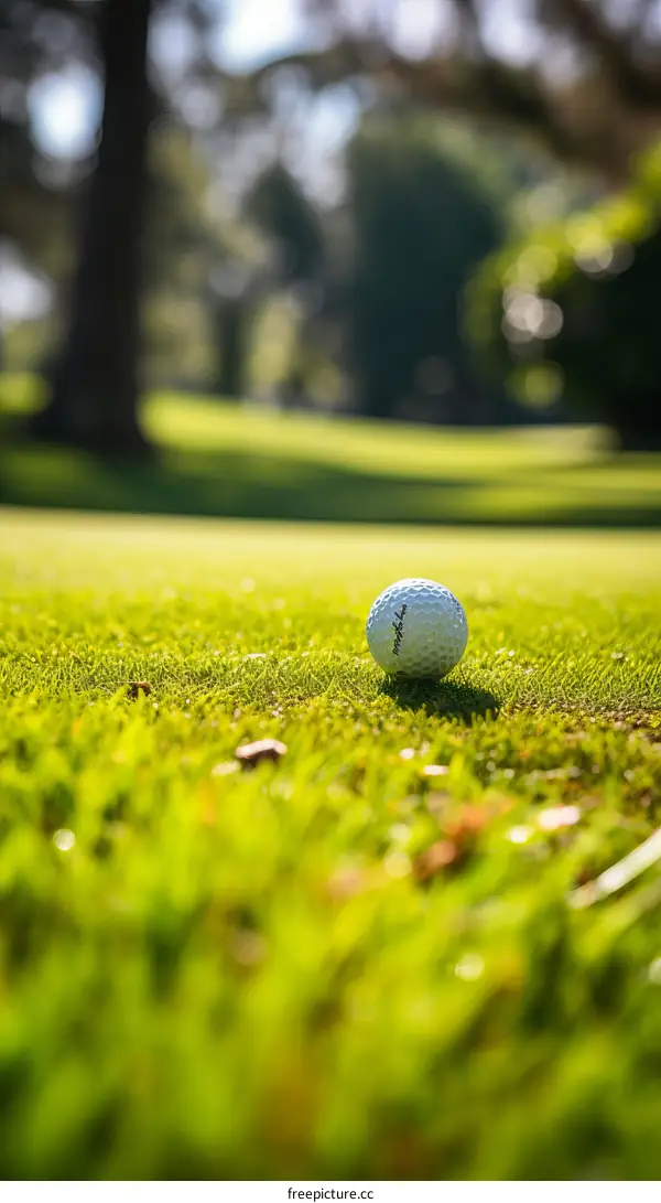 Golf Ball on the Green