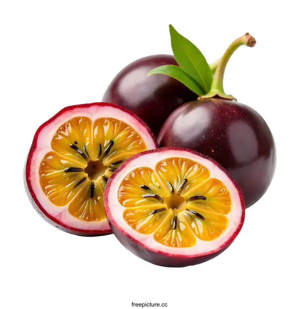 [Transparent Background PNG]Passion Fruit Close-up Display