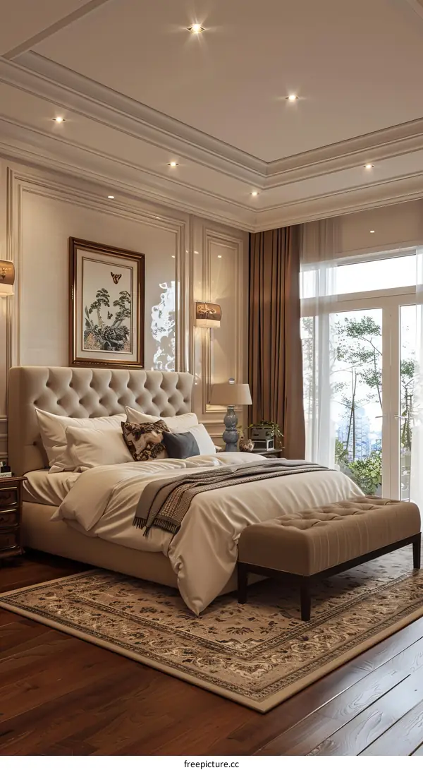 Elegant Bedroom Interior Design with Classic Style