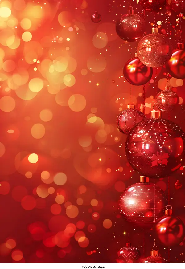 Red Christmas decorations