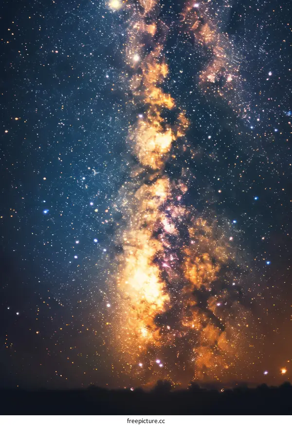 Amazing view of the night sky