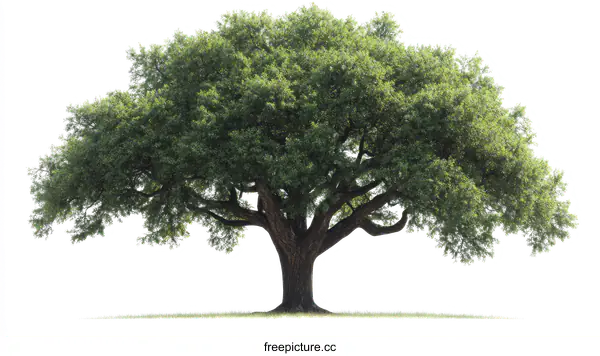 [Transparent Background PNG]Majestic Tree Against a White Background