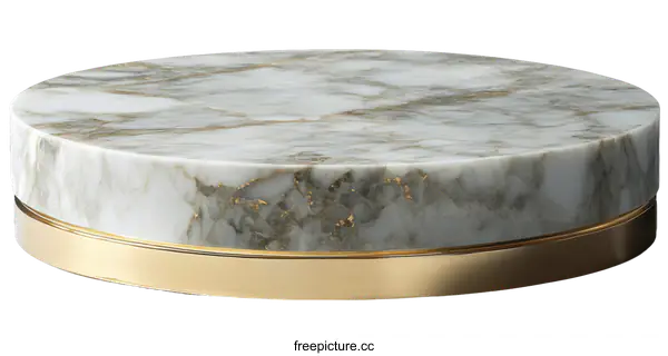 [Transparent Background PNG]Round Marble Display Stand