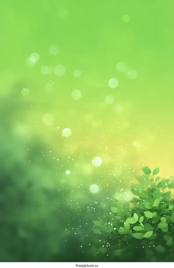 Green Nature Background with Soft Light