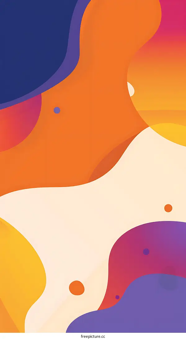 Abstract Colorful Background With Fluid Shapes