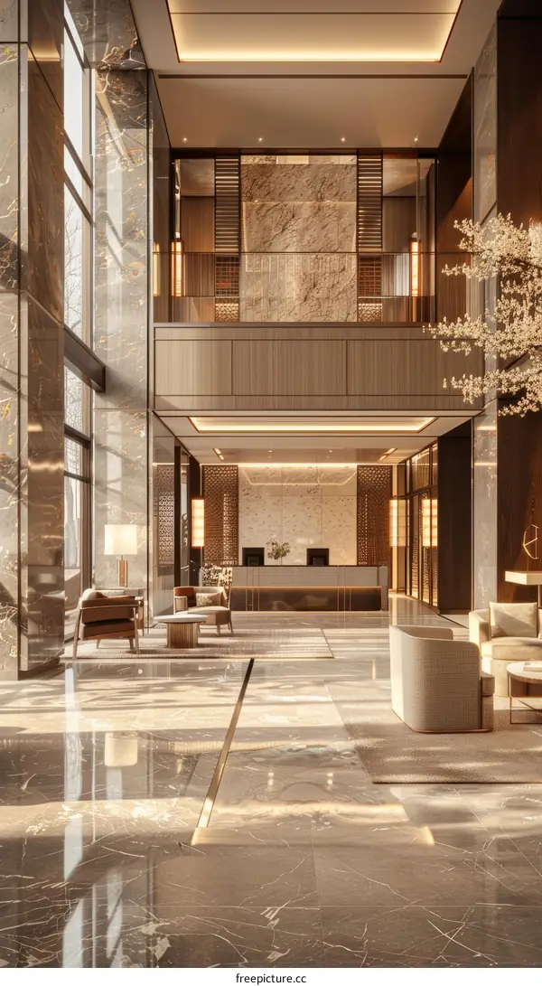 Luxurious Hotel Lobby Interior Design