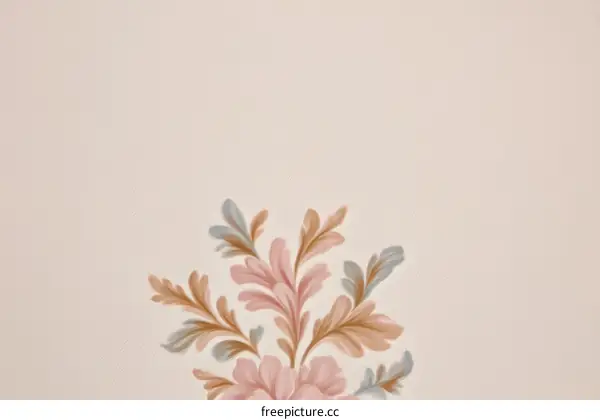 Delicate Floral Corner Design Illustration