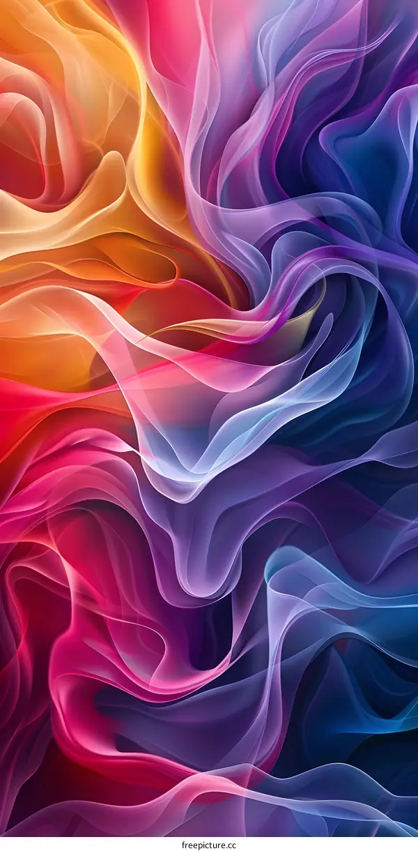 Colorful abstract silk