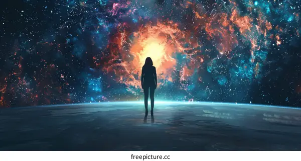 The vastness of the universe and the渺小ness of human beings