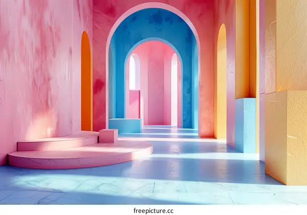 Colorful Abstract Interior Design