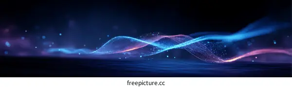 Abstract Digital Wave Background Design