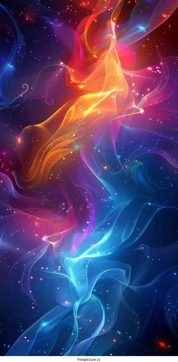 Abstract Colorful Nebula Space Artwork