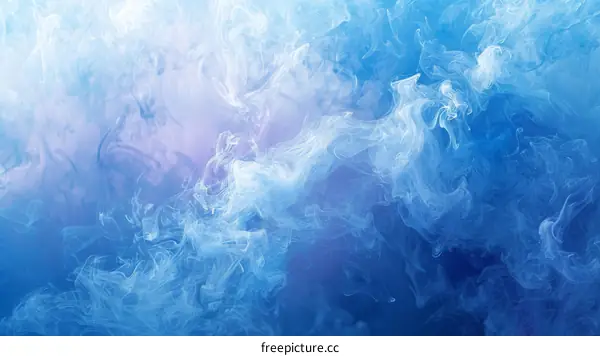 Blue and white smoke background