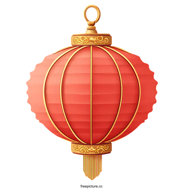[Transparent Background PNG]Elegant Chinese Paper Lantern Design