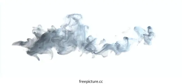 Abstract Smoke Design on White Background