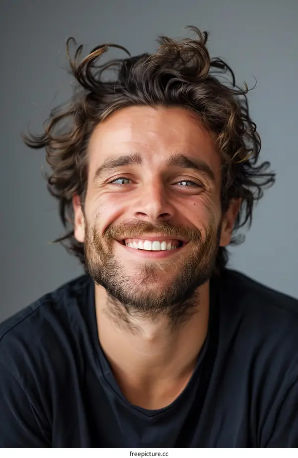 Happy Caucasian Man Portrait