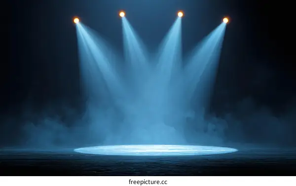 Spotlight Stage Empty Scene Light Effect