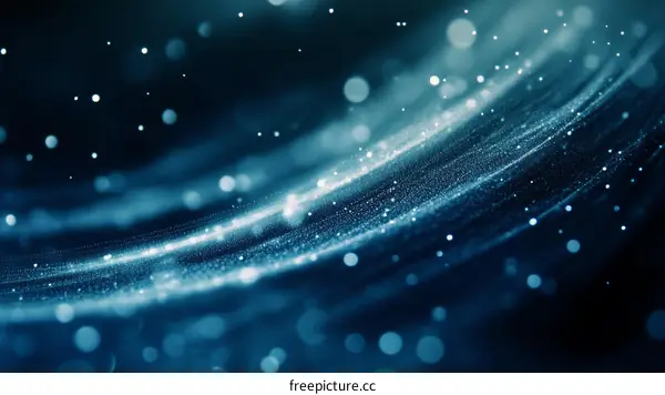 Abstract Digital Flowing Particles Background Design