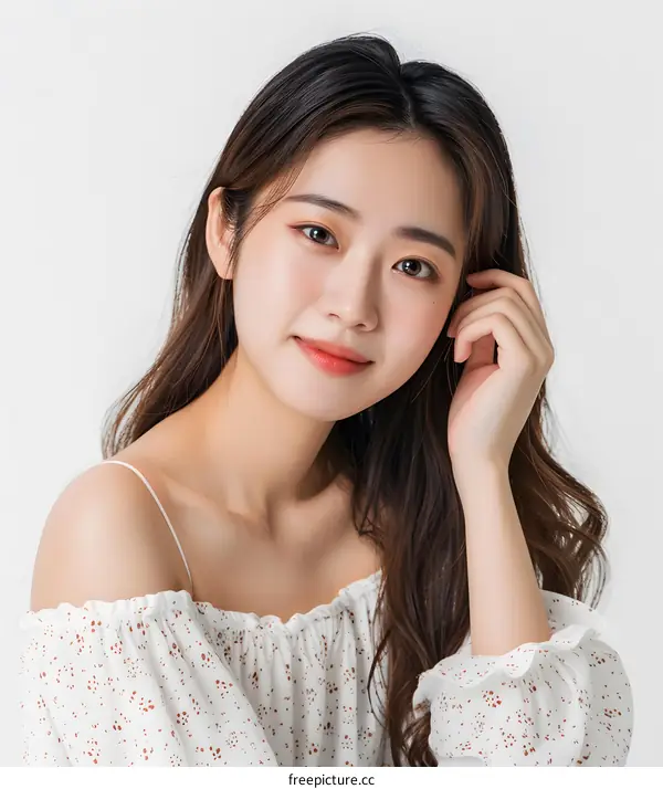 Portrait of a Beautiful Young Asian Woman