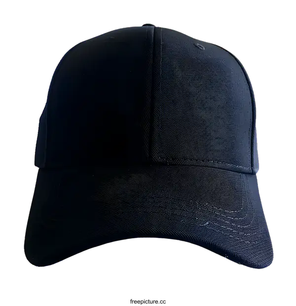 [Transparent Background PNG]Blank Black Baseball Cap Mockup Isolated On White Background