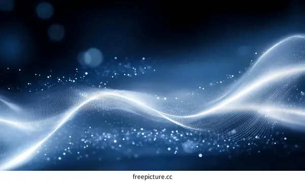 Abstract Digital Wave Background Design