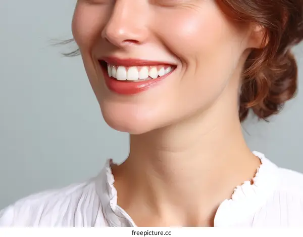 Beautiful Woman with a Radiant Smile