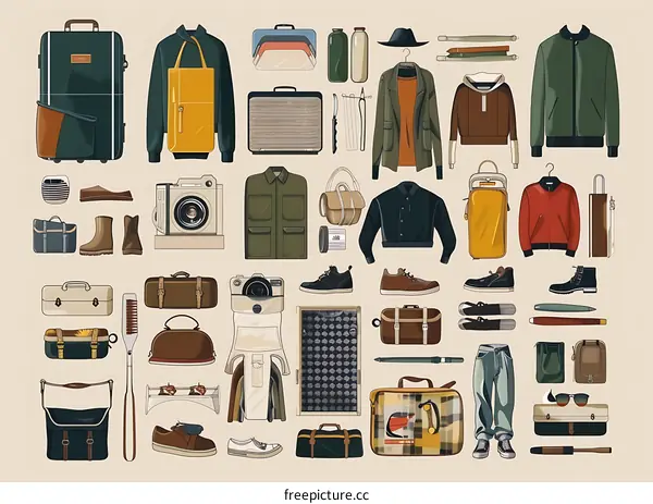 Illustrated Travel Essentials Collection