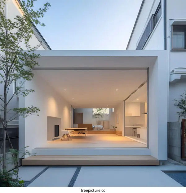 Minimalist Modern House Design with Open Concept Interior