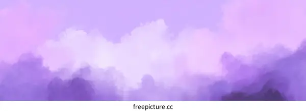 Abstract Purple Cloudy Sky Background Image