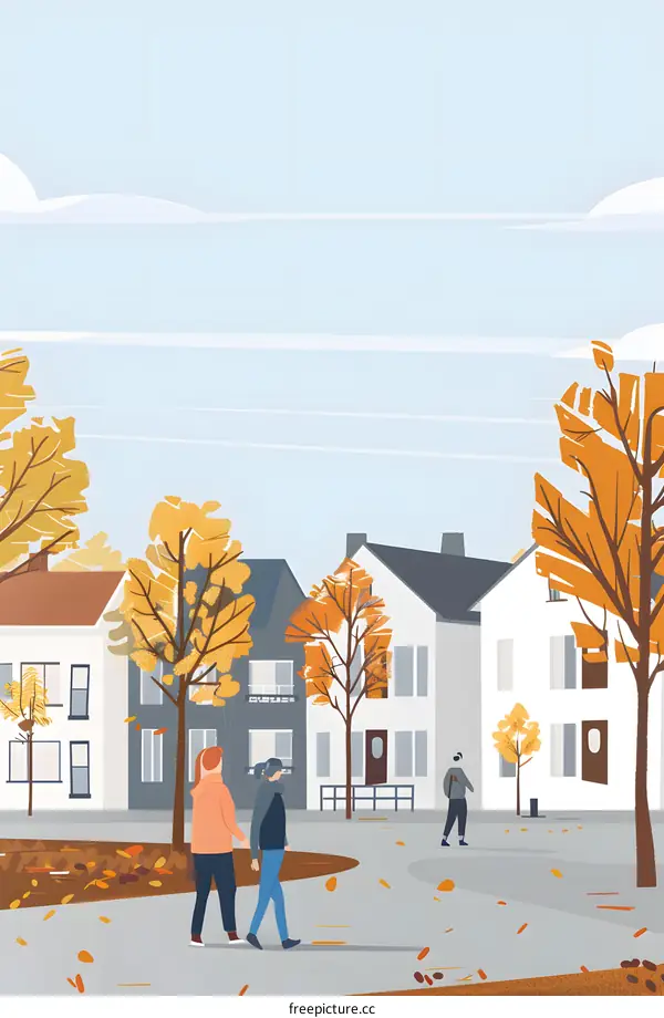 Autumn Walk Through the Neighborhood